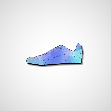 Abstract illustration on sneakers, template editable.のイラスト素材