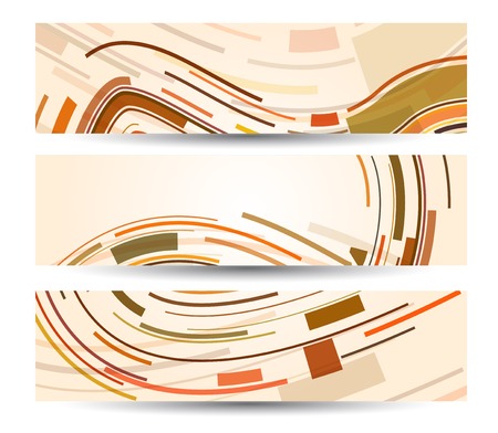 Abstract banner for your design, colorful digital Illustration.のイラスト素材