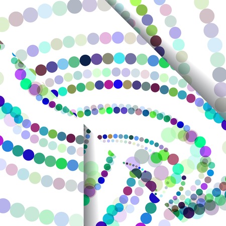 Abstract circles illustration, colorful digital composition.のイラスト素材