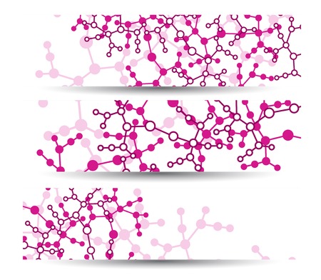 Dna banner for your design, digital Illustration.のイラスト素材