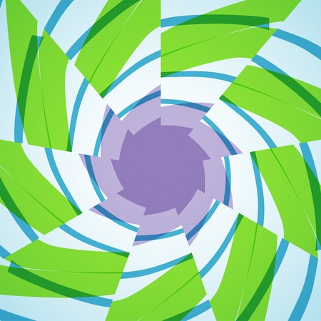 Abstract illustration, colored twirl , digital composition.のイラスト素材