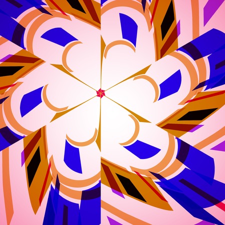 Abstract illustration, swirl background, digital composition.のイラスト素材