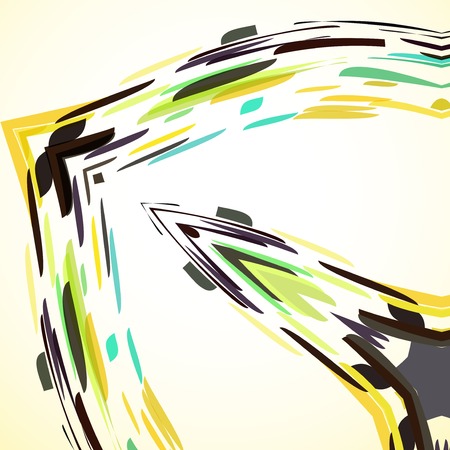 Abstract illustration, colored twirl , digital composition.のイラスト素材