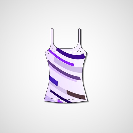 Abstract illustration on singlet, template editable.のイラスト素材