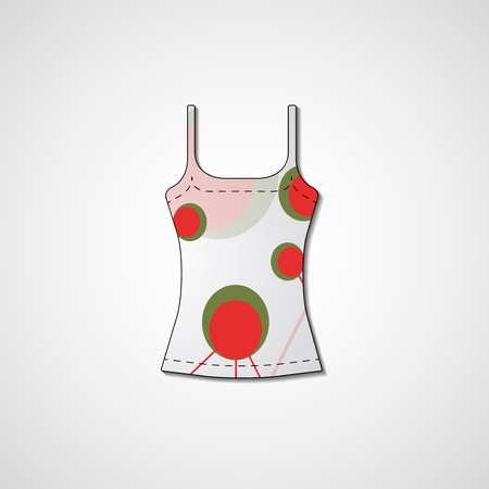 Abstract illustration on singlet, template editable.のイラスト素材
