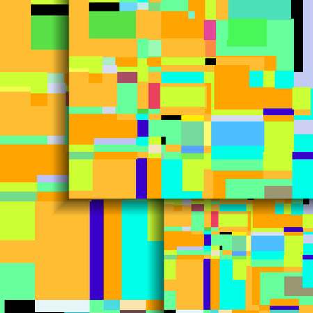 Abstract illustration, colorful digital composition.のイラスト素材