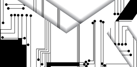 Circuit board illustrationのイラスト素材