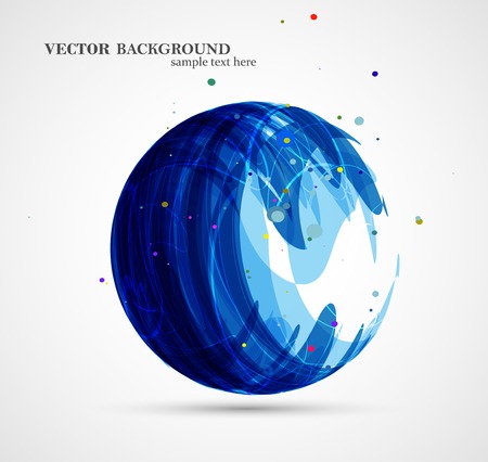 Abstract circle illustrationのイラスト素材