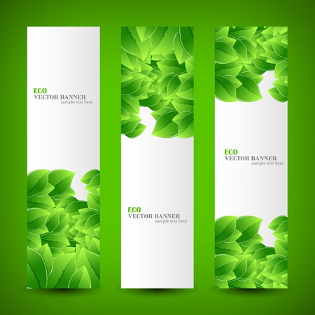 Set banner ecology illustrationのイラスト素材