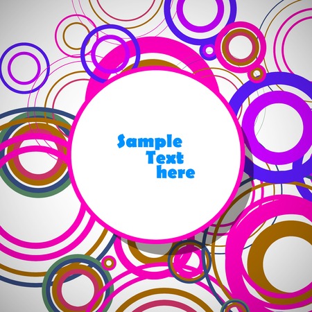 Circles abstract illustrationのイラスト素材