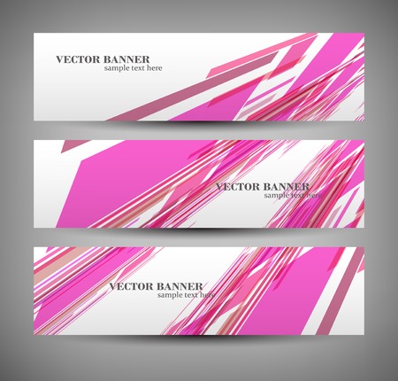 Set banner abstract illustrationのイラスト素材