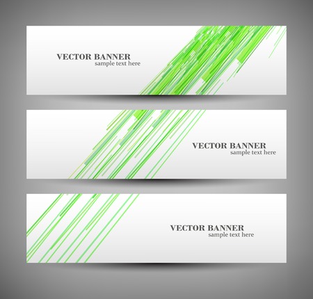 Set banner abstract illustrationのイラスト素材