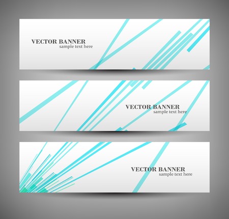 Set banner abstract illustrationのイラスト素材