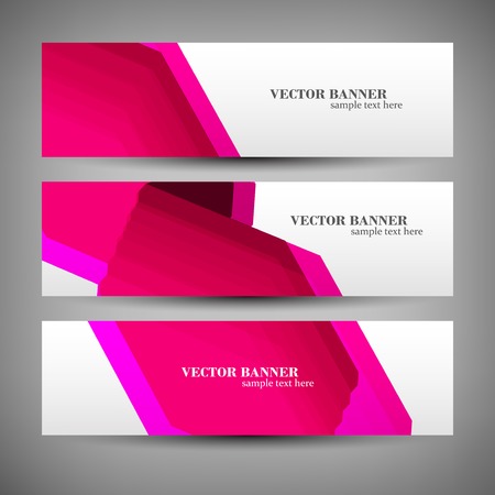 Set banner abstract illustrationのイラスト素材