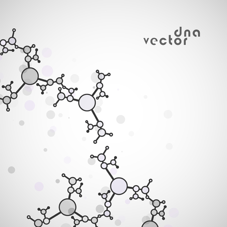 Molecule background vector illustration - digital composition.のイラスト素材