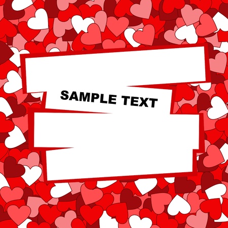 Background hearts vector.のイラスト素材