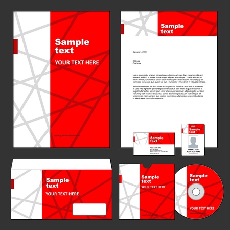 Set of corporate templates のイラスト素材