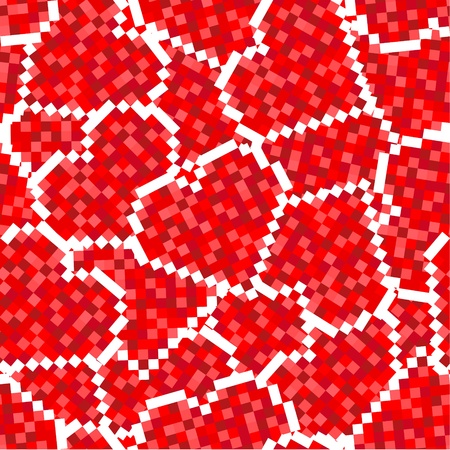Valentine s background seamless with heart  のイラスト素材