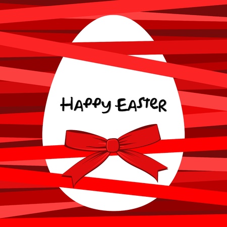 Easter card with egg  のイラスト素材