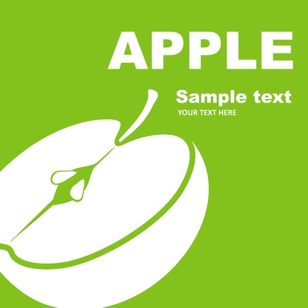  Apple fruit labelのイラスト素材