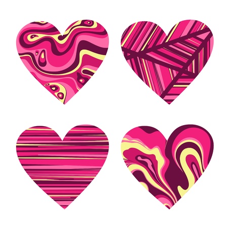 Valentine day hearts のイラスト素材