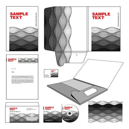 Business templateのイラスト素材