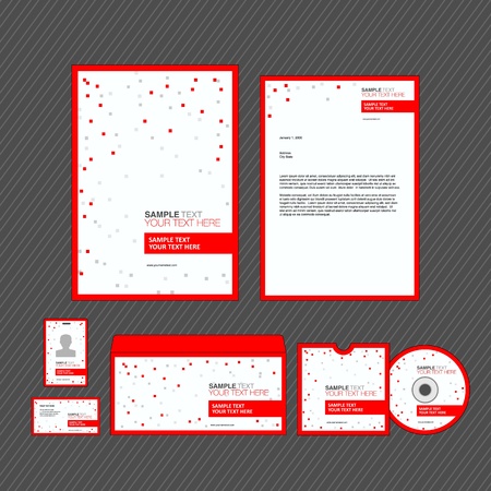 Business identity templateのイラスト素材