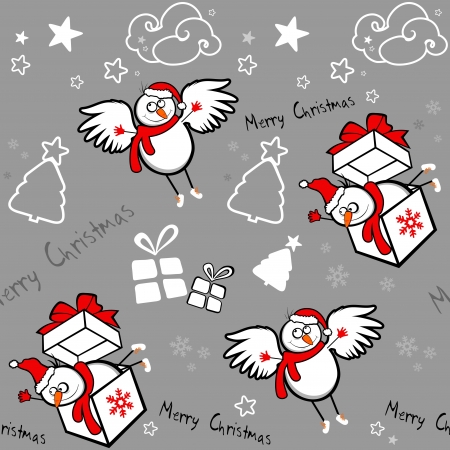 Christmas seamless background のイラスト素材