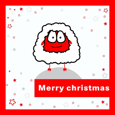 Merry christmas card のイラスト素材