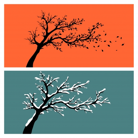 Tree silhouette  のイラスト素材
