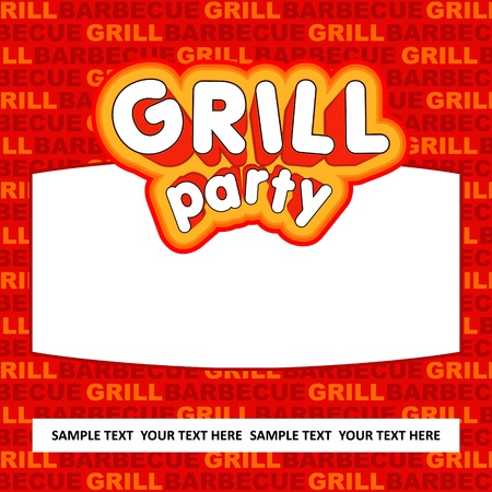 Grill party background のイラスト素材