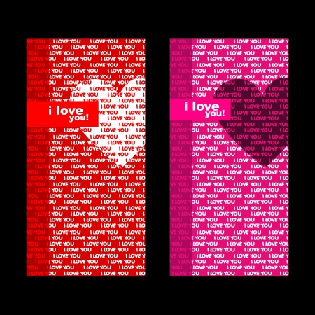 Valentines day cardのイラスト素材
