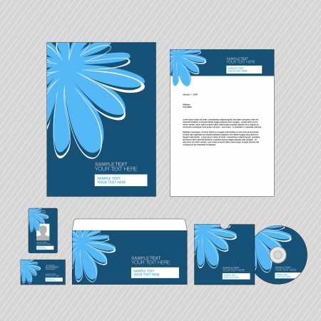 Floral business template designのイラスト素材