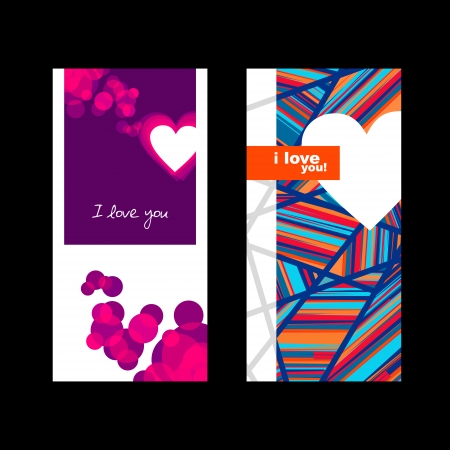 Valentine day cardのイラスト素材