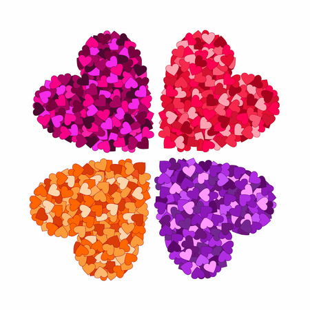 Valentine day hearts のイラスト素材