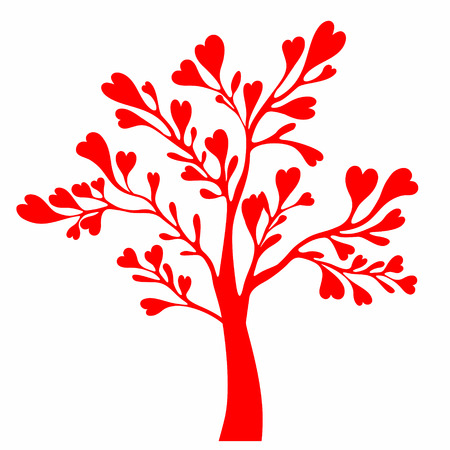 Valentines day treeのイラスト素材