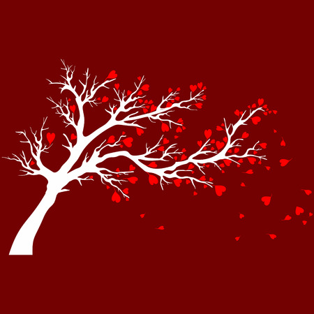 valentine treeのイラスト素材