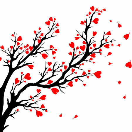 Valentines day tree  のイラスト素材