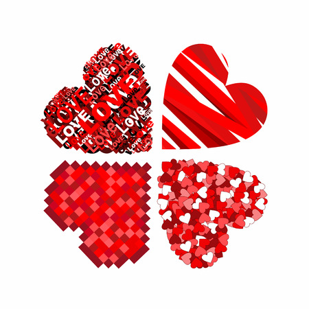 Valentines heartsのイラスト素材