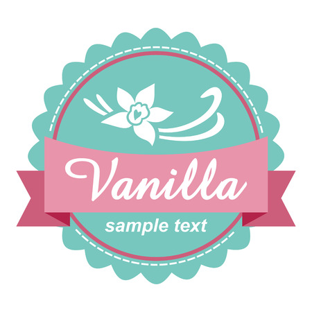Vanilla label のイラスト素材