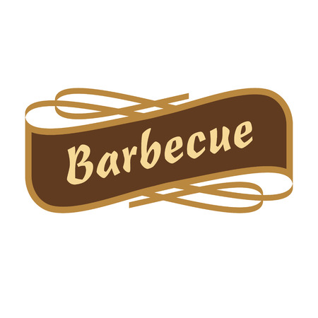 Vintage barbecue label design のイラスト素材