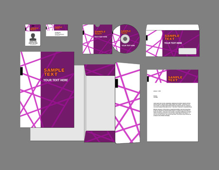 corporate identity setのイラスト素材