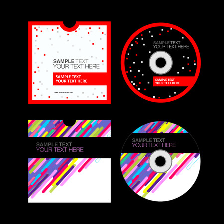 CD cover designのイラスト素材