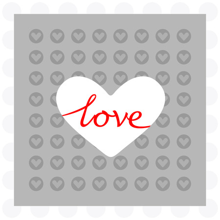 love  card with heartsのイラスト素材