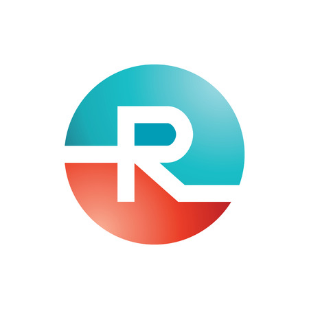 Letter R logo designのイラスト素材