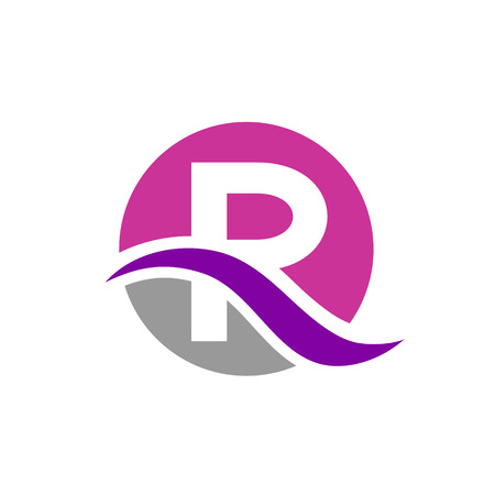 Vector R letter symbolのイラスト素材