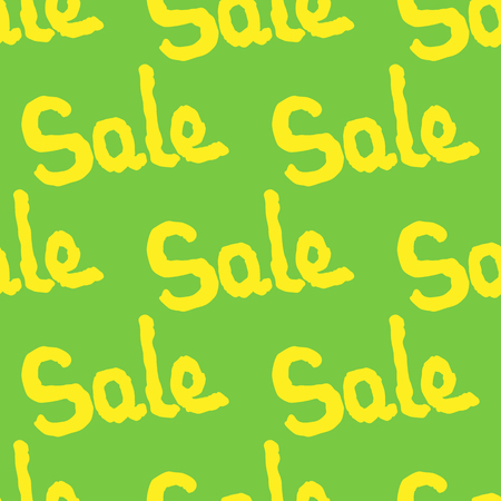 Word Sale seamless pattern vector illustrationのイラスト素材