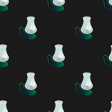 Retro lamp pattern vector illustrationのイラスト素材