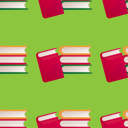 Book seamless pattern vector illustrationのイラスト素材