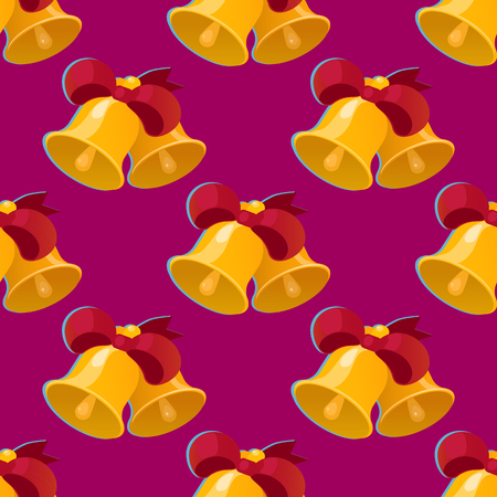 Bell seamless pattern vector illustrationのイラスト素材